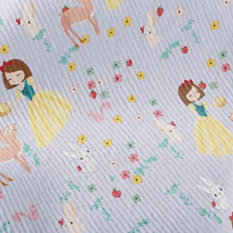 Princess And Animals Picnic Standard Corduroy