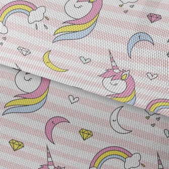 Rainbow Unicorn Diamond Waterproof Oxford