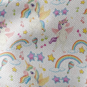 Happy Dancing Unicorn Waterproof Canvas