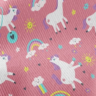 Lively And Active Unicorn Standard Corduroy