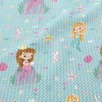 Mermaid Princess Birdseye Piqué