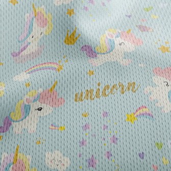 Cute Baby Unicorn Athletic Mesh Flat Back