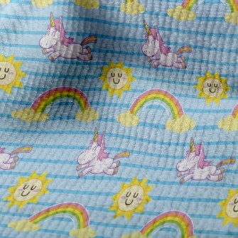 Unicorn Sun Rainbow Terry