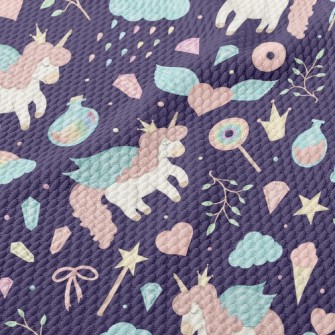 Magical Unicorn Queen Birdseye Piqué