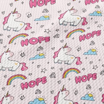 Shining Hope Unicorn Birdseye Piqué