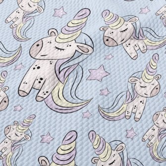 Beautiful Spotted Unicorn Birdseye Piqué