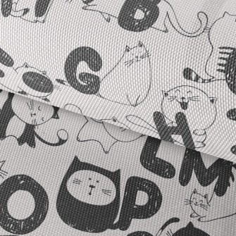 Funny Cat Handwriting In Engli Waterproof Oxford