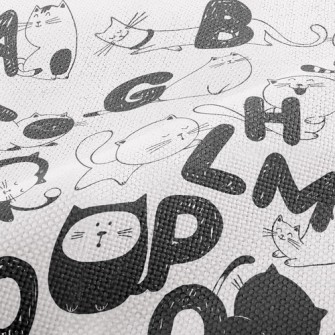 Funny Cat Handwriting In Engli Performance Linen