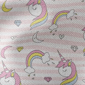 Rainbow Unicorn Diamond Waterproof Canvas