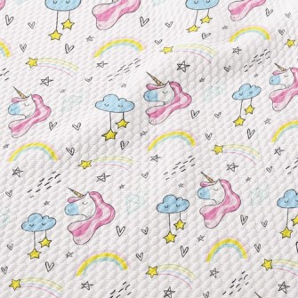 Diamond Proud Unicorn Birdseye Piqué