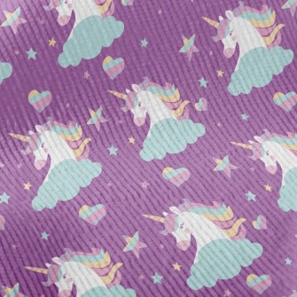 Fantasy Colorful Unicorn Standard Corduroy