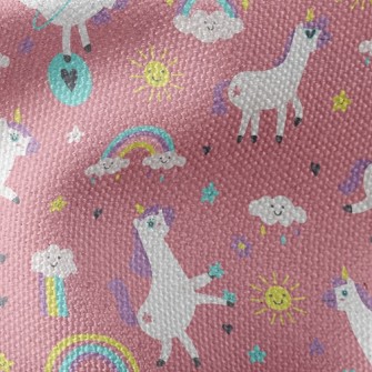 Lively And Active Unicorn Waterproof Canvas