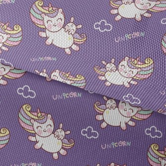 Smiley Unicorn Bunny Waterproof Oxford