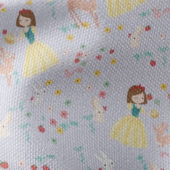 Princess And Animals Picnic Waterproof Canvas