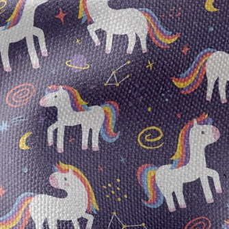 Unicorn And Galaxy Waterproof Canvas