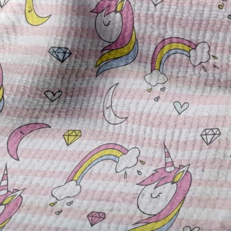 Rainbow Unicorn Diamond Terry