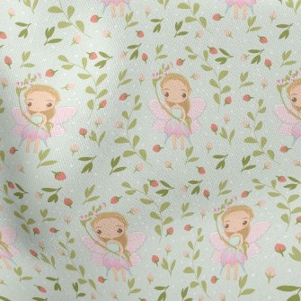 Flower Elf Little Girl Stretch Ponte