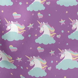Fantasy Colorful Unicorn Stretch Ponte