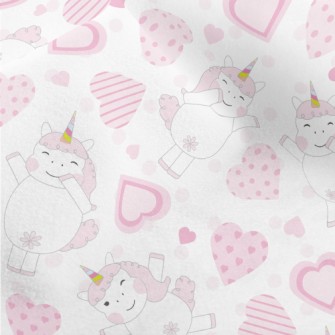 Heart Dancing Unicorn Micro Fleece