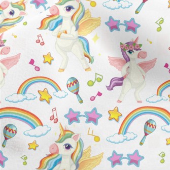 Happy Dancing Unicorn Micro Fleece