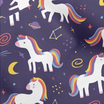 Unicorn And Galaxy Micro Fleece