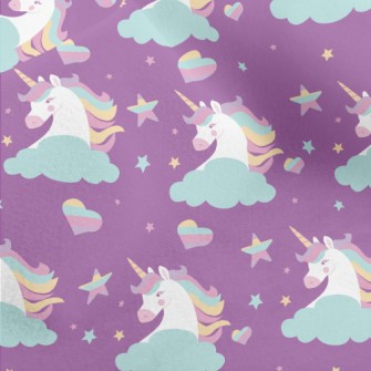 Fantasy Colorful Unicorn Micro Fleece