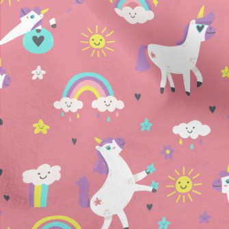 Lively And Active Unicorn Micro Fleece