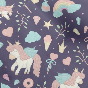 Magical Unicorn Queen Micro Fleece
