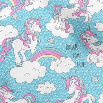 Dreams Come True Unicorn Micro Fleece