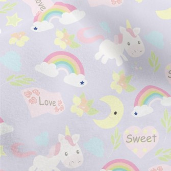 Sweetheart Unicorn Micro Fleece