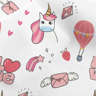 Love Letter Hot Air Balloon Micro Fleece