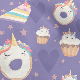 Unicorn Shaped Cake Micro Fleece