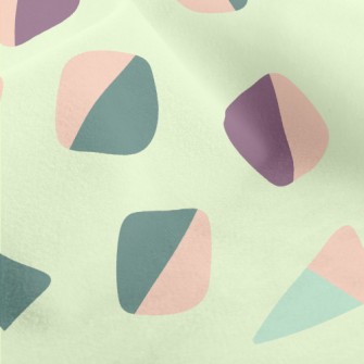 Bicolor Polygon Micro Fleece