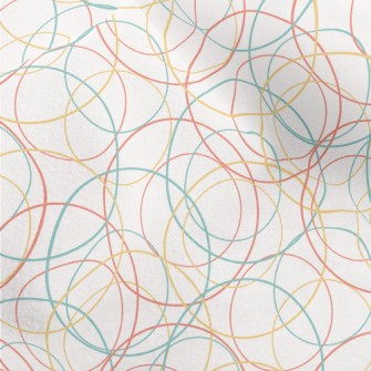 Three Color Crossed Circles Micro Fleece
