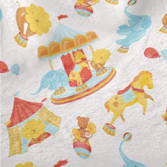 Animal Carousel Minky