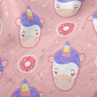 Unicorn Donuts Minky
