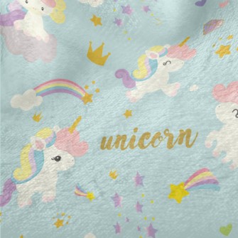 Cute Baby Unicorn Minky