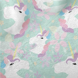 Flower World Unicorn Minky