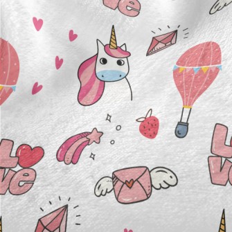 Love Letter Hot Air Balloon Minky