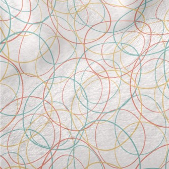 Three Color Crossed Circles Minky