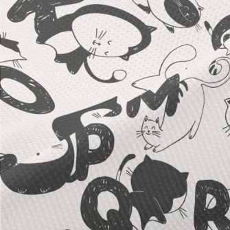 Funny Cat Handwriting In Engli Piqué