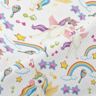 Happy Dancing Unicorn Piqué