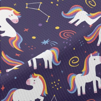 Unicorn And Galaxy Piqué