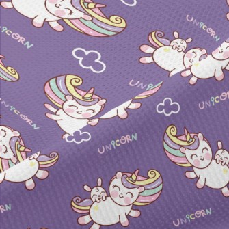 Smiley Unicorn Bunny Piqué