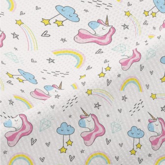 Diamond Proud Unicorn Piqué