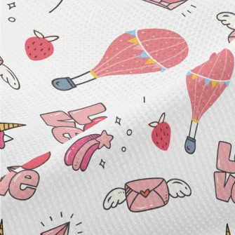 Love Letter Hot Air Balloon Piqué