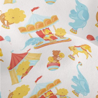 Animal Carousel Lightweight Performance Linen
