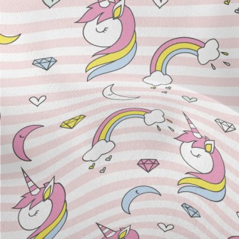 Rainbow Unicorn Diamond Lightweight Performance Linen