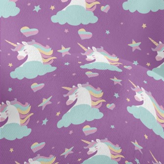 Fantasy Colorful Unicorn Lightweight Performance Linen