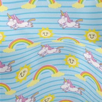 Unicorn Sun Rainbow Lightweight Performance Linen